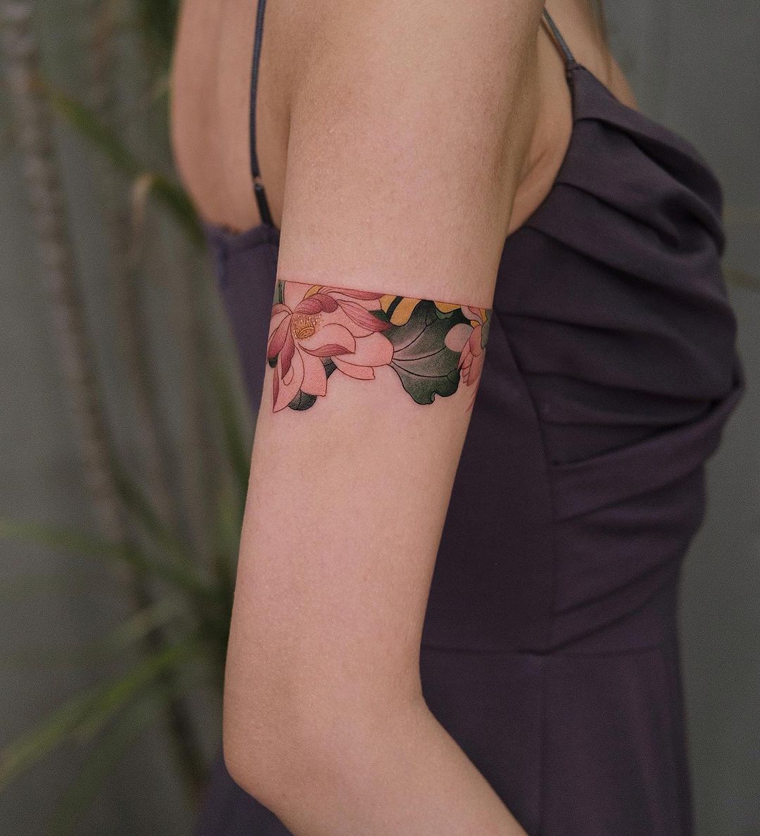 beautiful floral forest tattoo by newtattoo studio