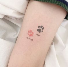 cute paw tattoo designs