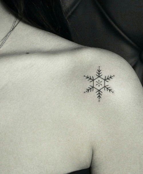 geometric snowflake deisgn
