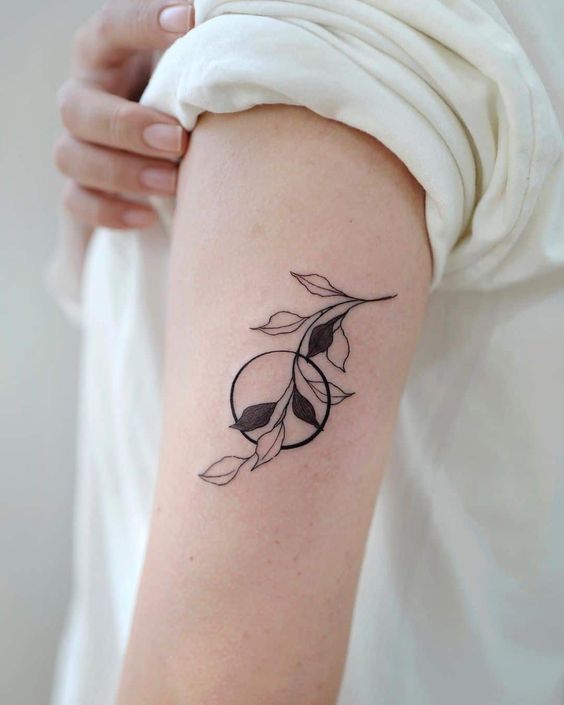leaf tattoo for men