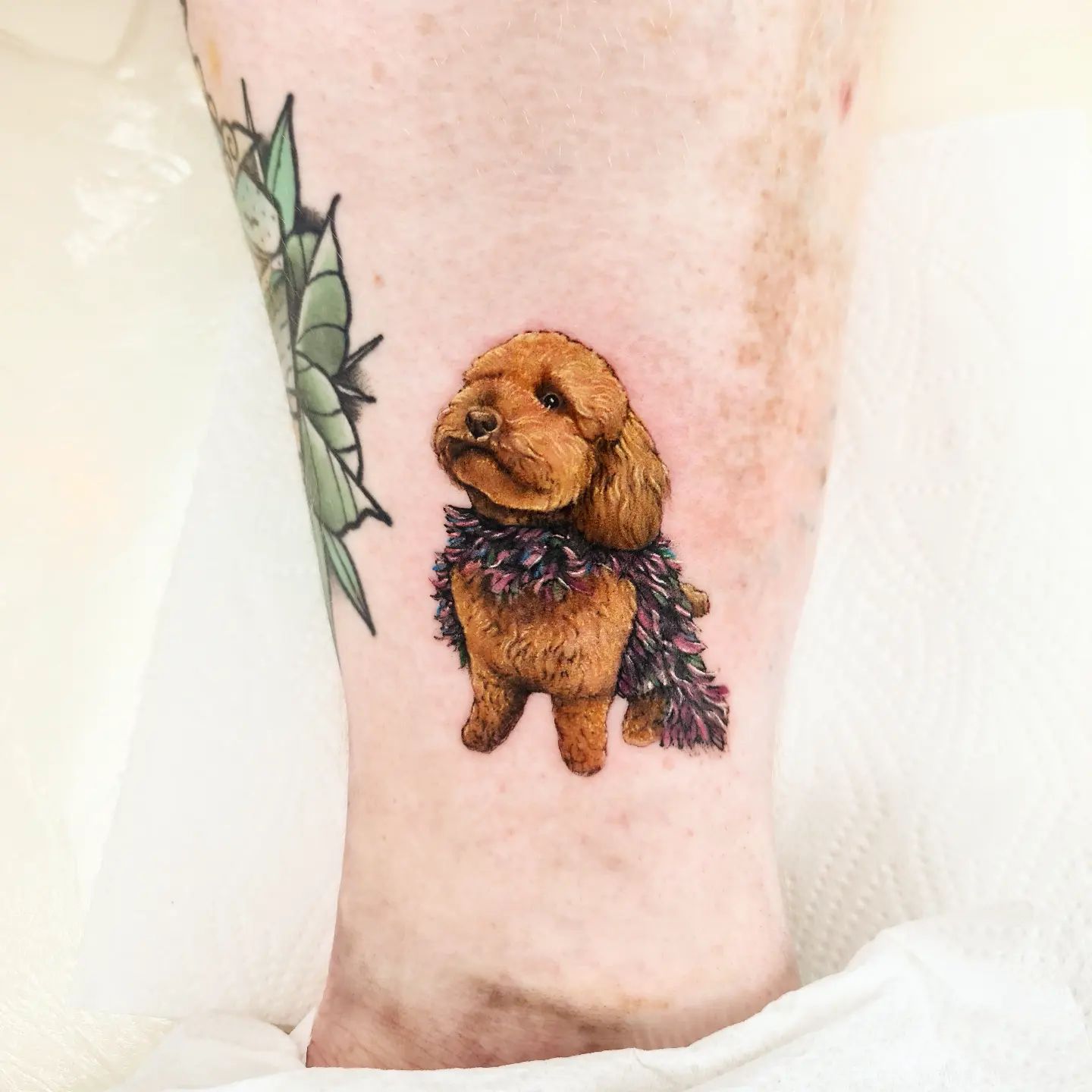 realistic dog design by leehumphs tattoo