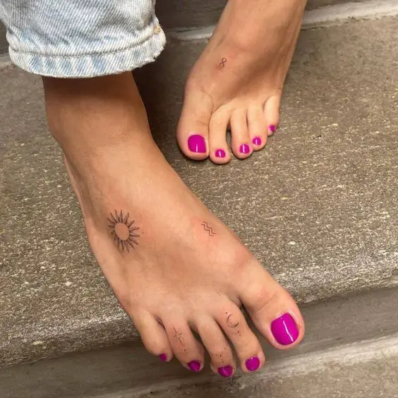 small feet tattoo