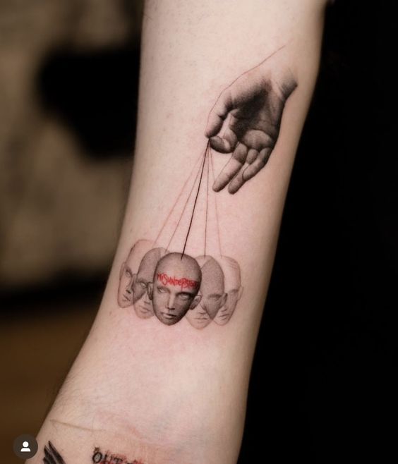 surreal arm tattoo ideas