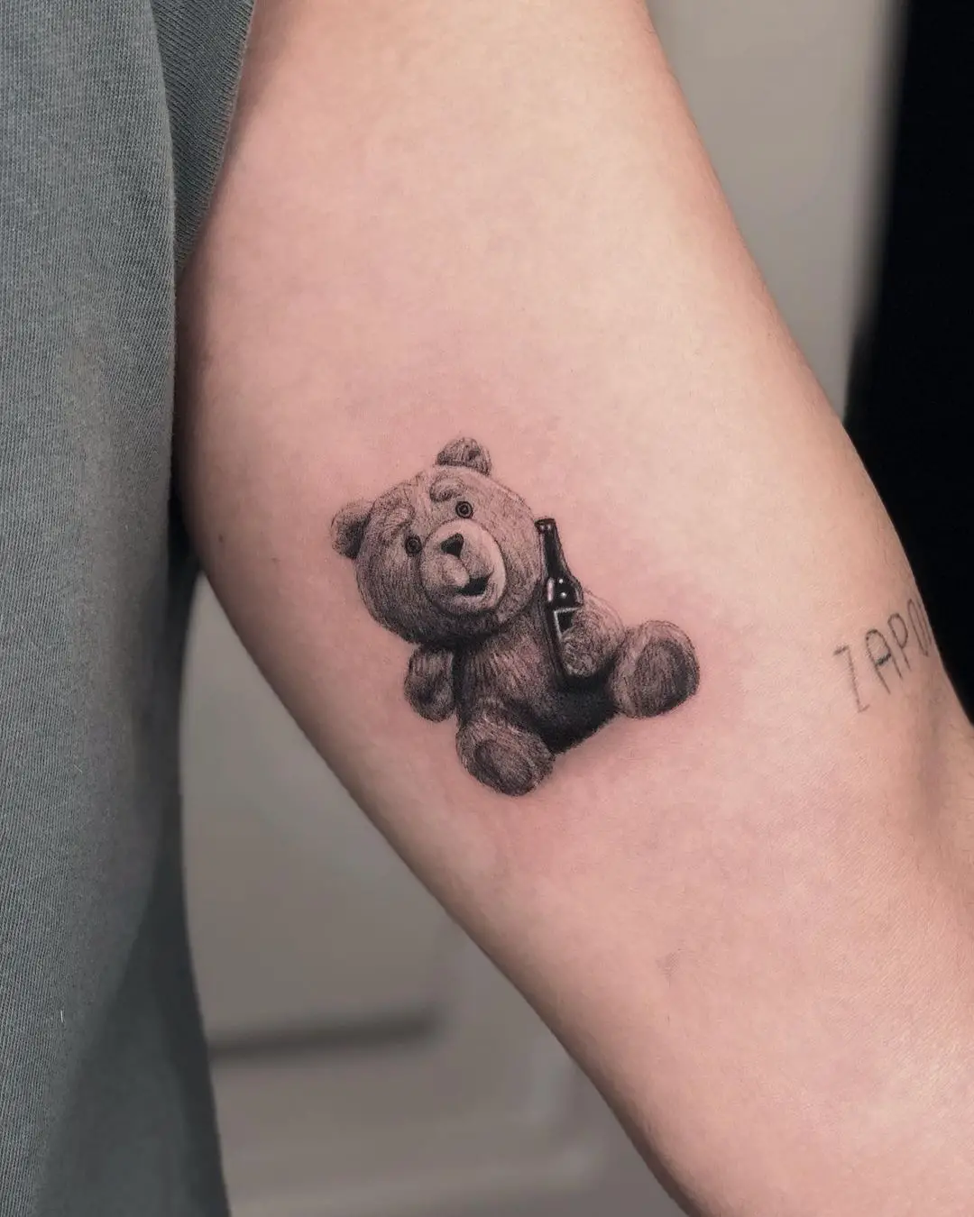 teddy tattoo design for men by melikeylldiz
