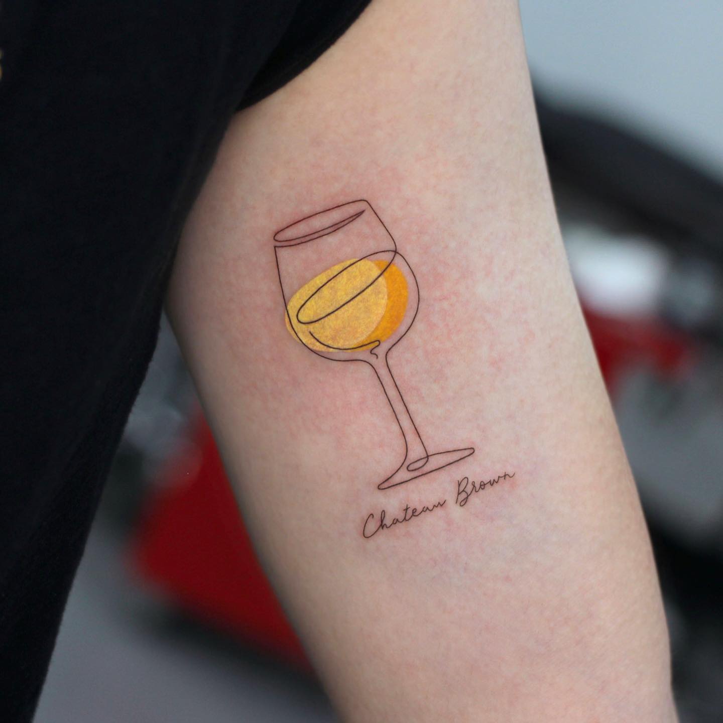 wine tattoos for women by som tattoo