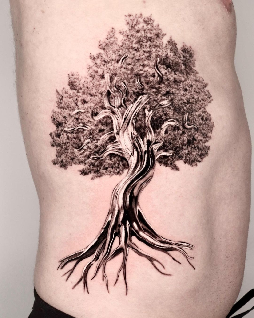 Amazing Tree tattoos by chan white