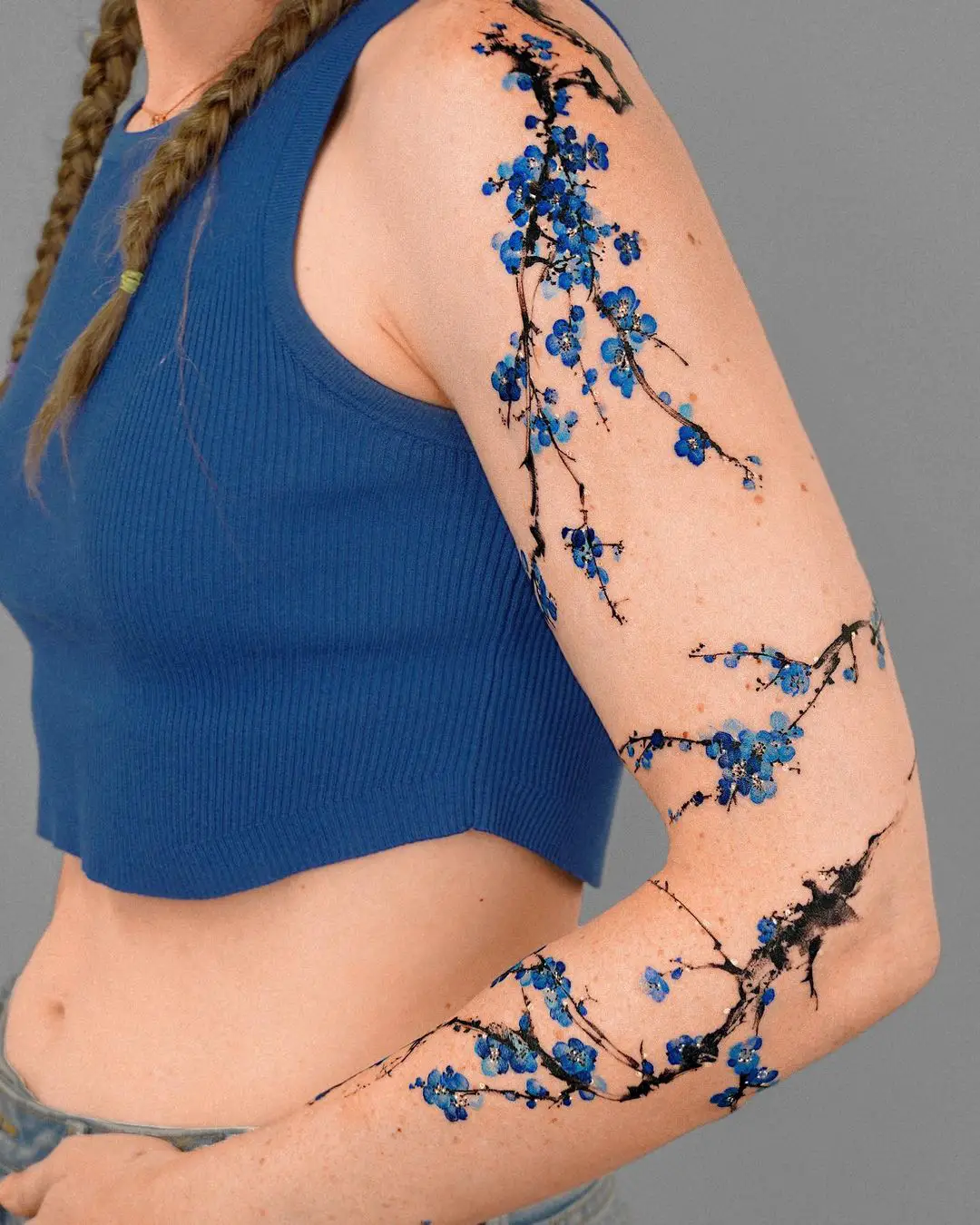 Amazing cherry blossom tattoo on arm by e.nal .tattoo