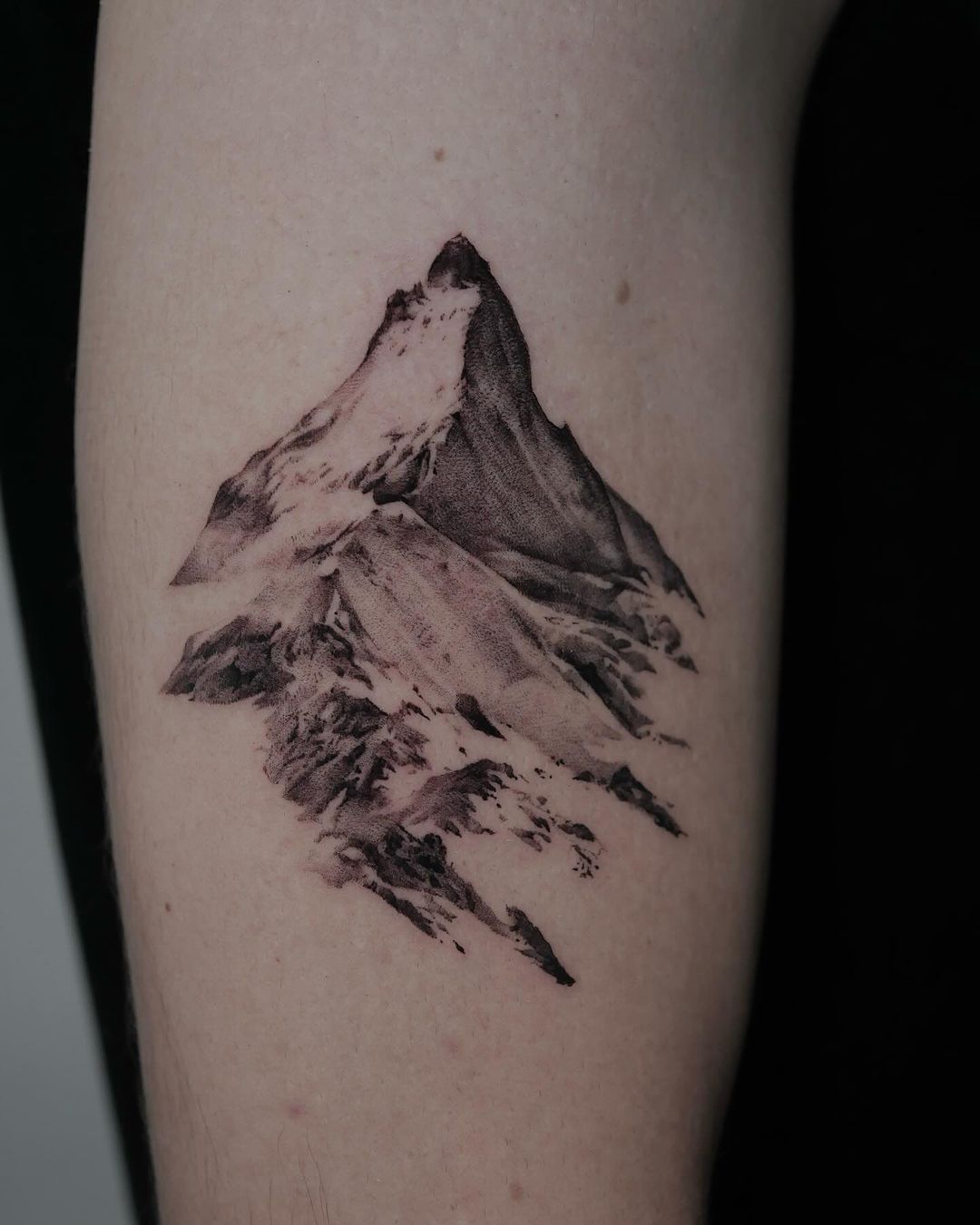 Black and gray nature tattoo by rqltattoo