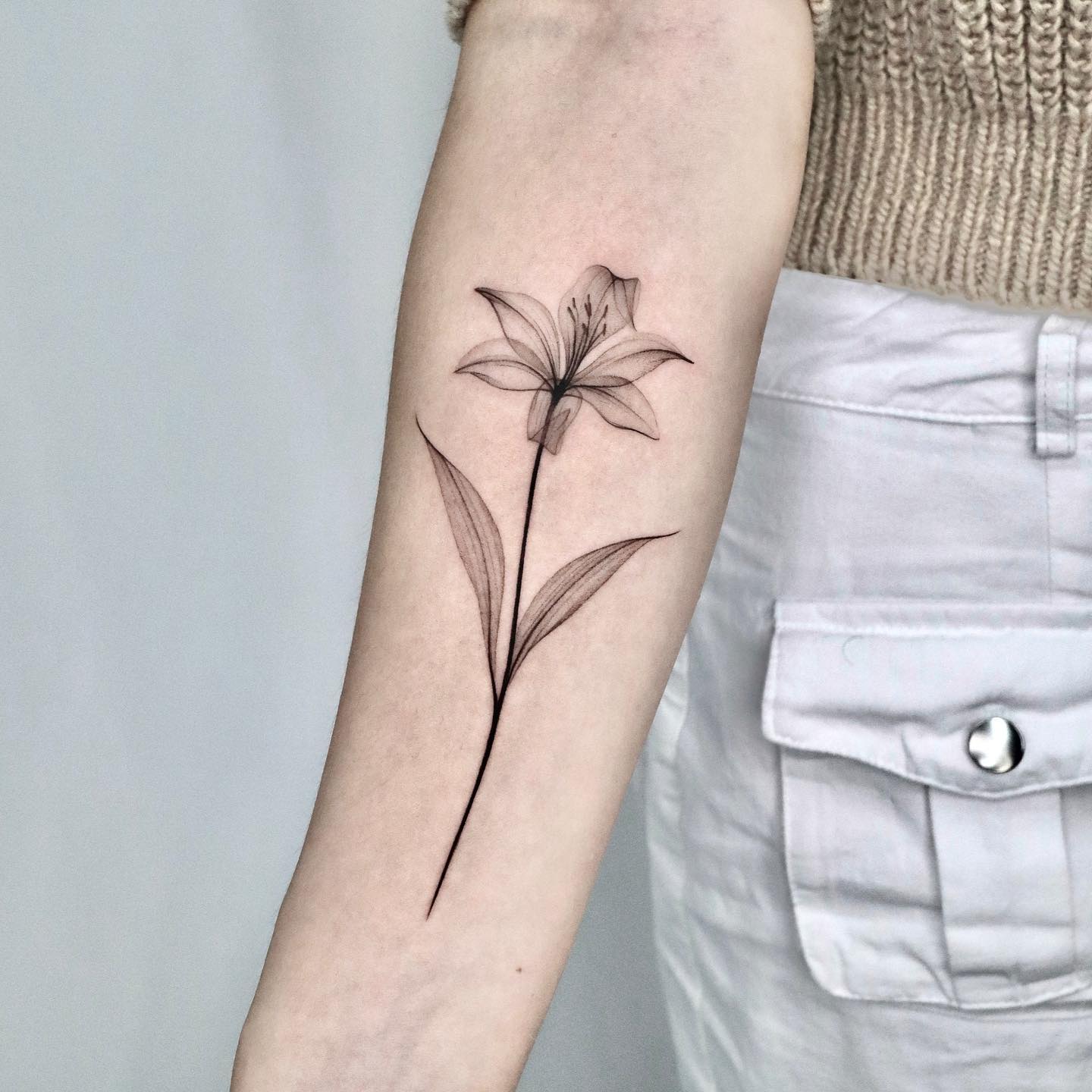 Cute lily flower design by