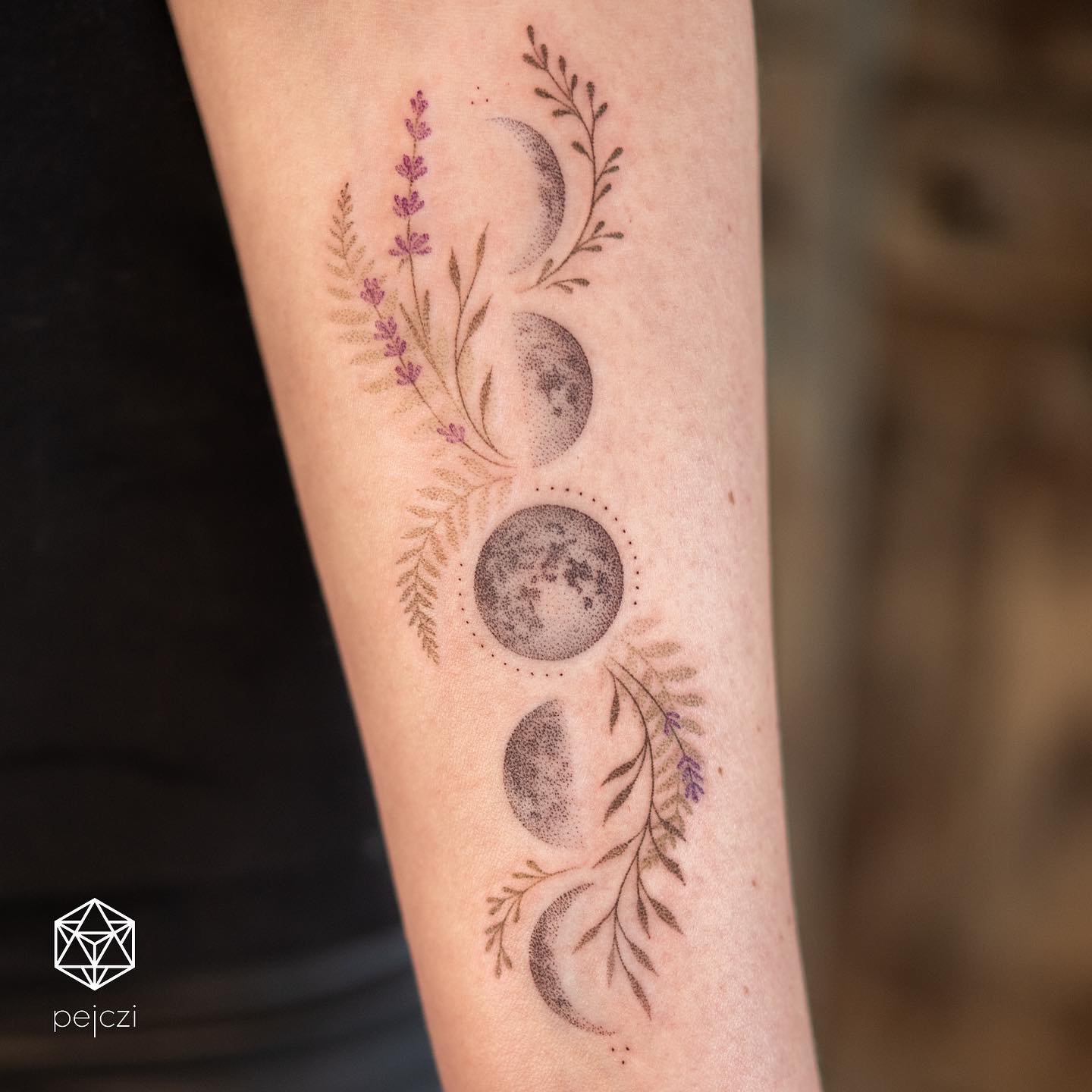 Cute moons tattoos by pejczi