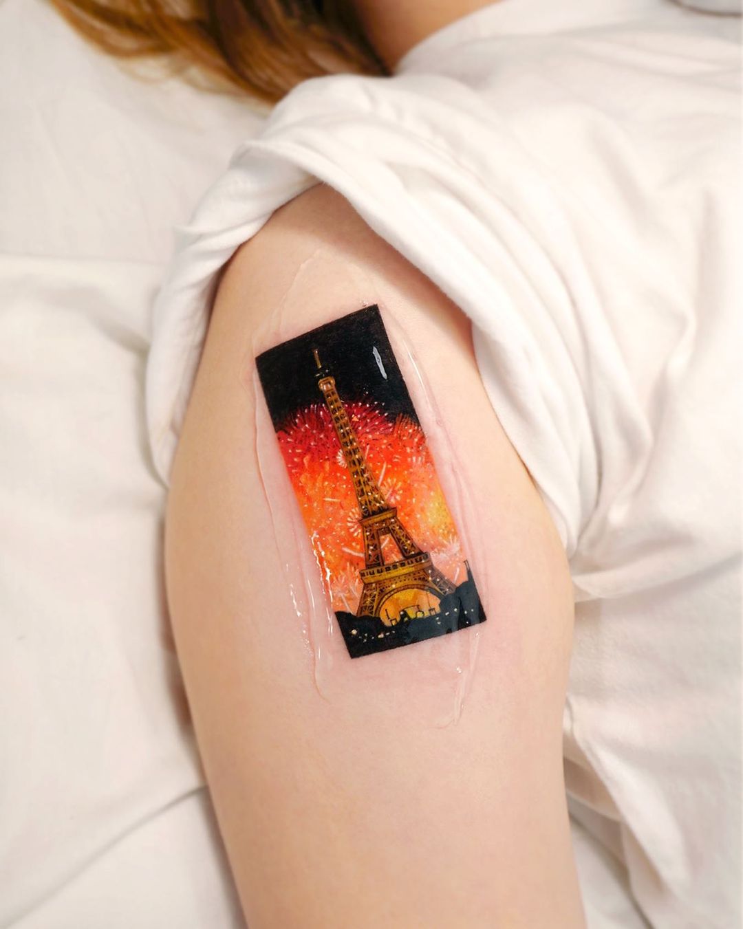 Realistic firework tattoos by hansantattoo