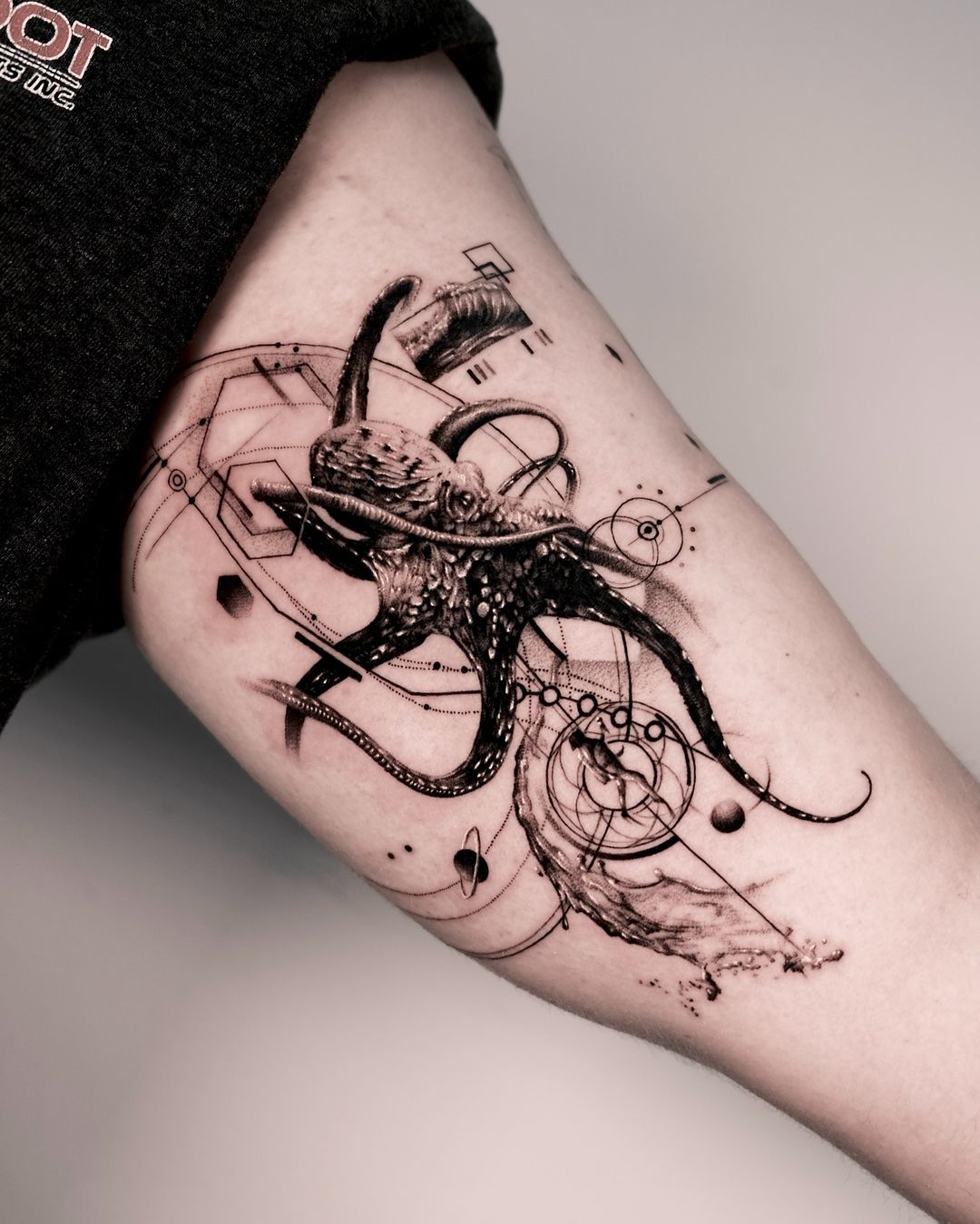 Realistic octopus design by even gmt.ink