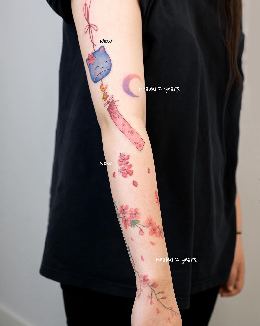 cherry blossom tattoos by jooyoung tt