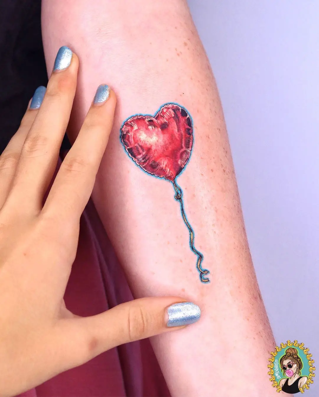 heart balloon tattoo ideas by shiratwig