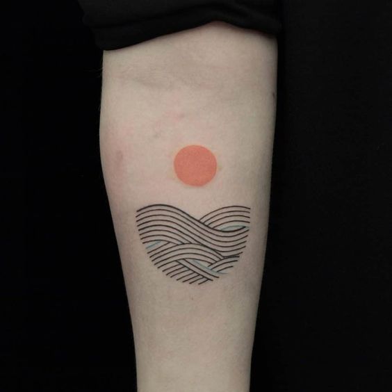 japanese sun tattoo