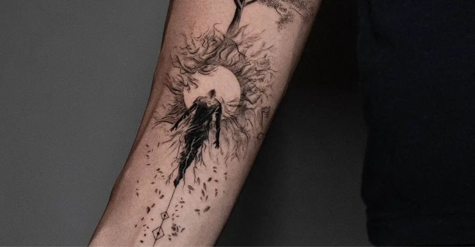 Tattoo tagged with: camping, tree, small, svenrayen, inner arm, tiny,  travel, pine tree, ifttt, little, nature, illustrative | inked-app.com