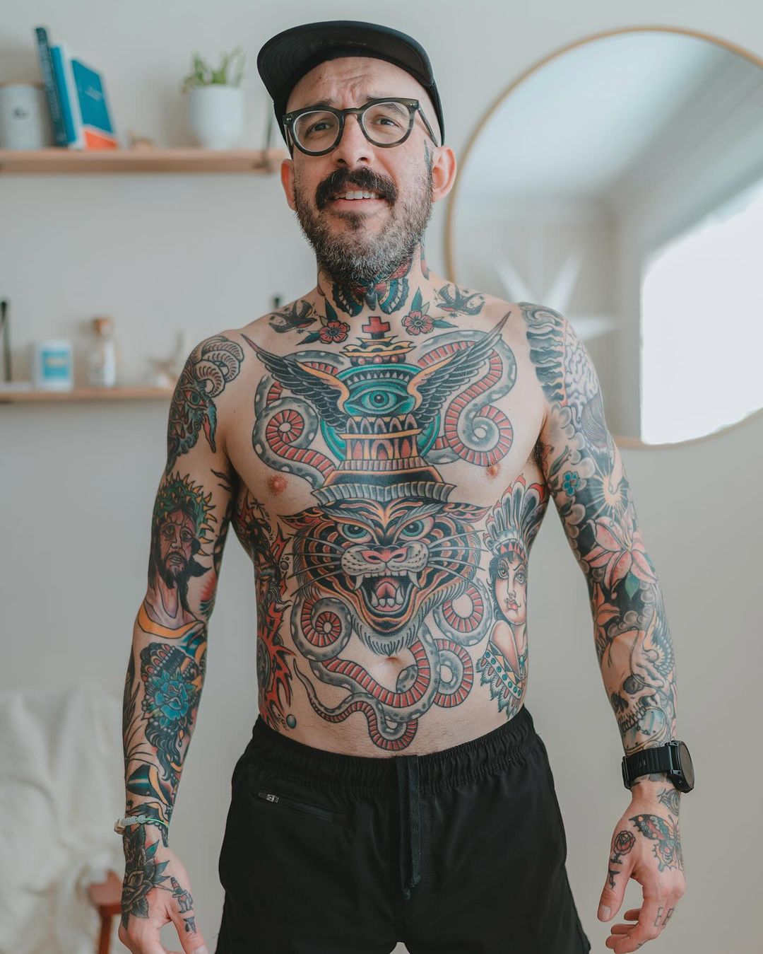 old school tattoos for men by wolfoutwest
