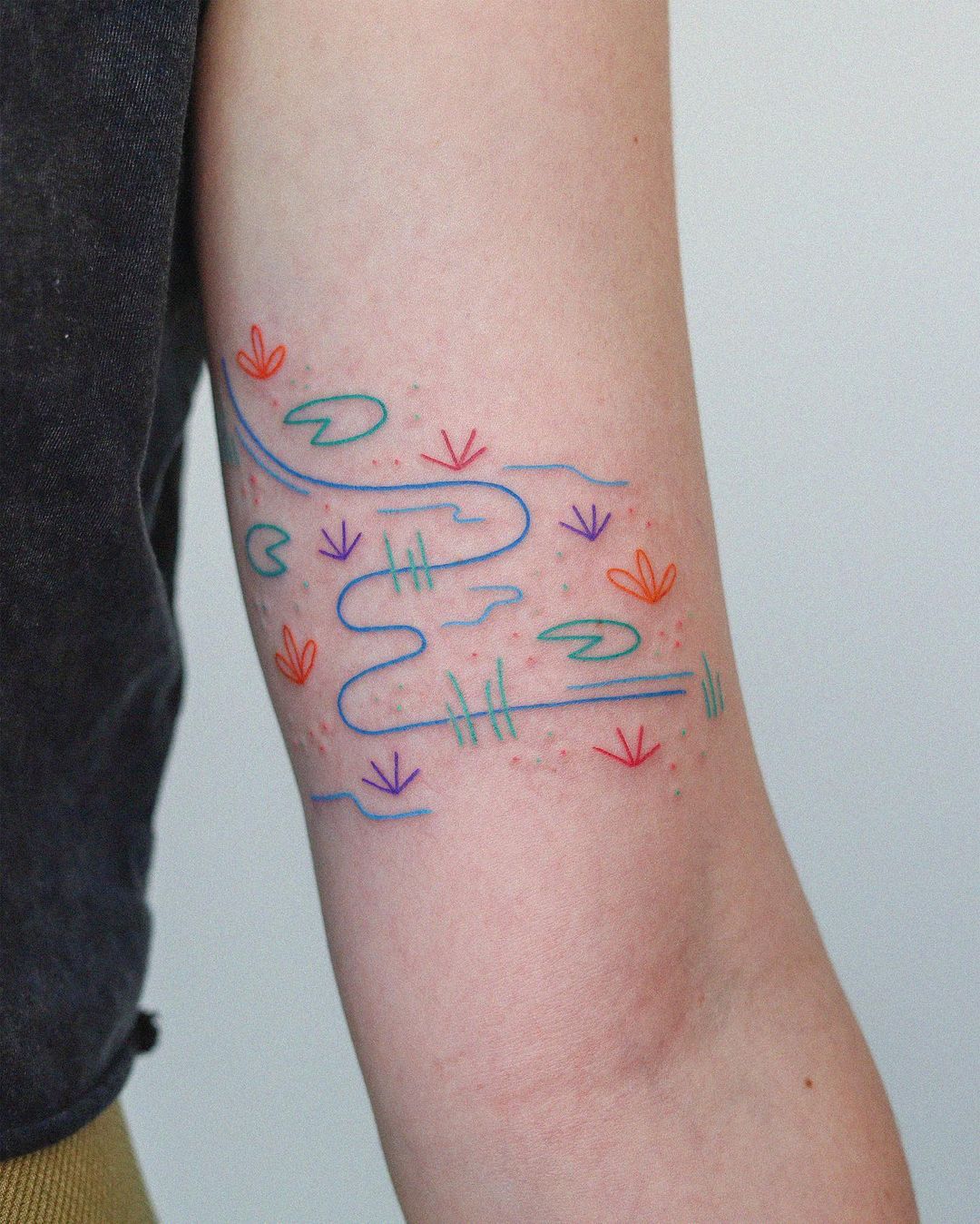 river side tattoo design by notsoevil.ink