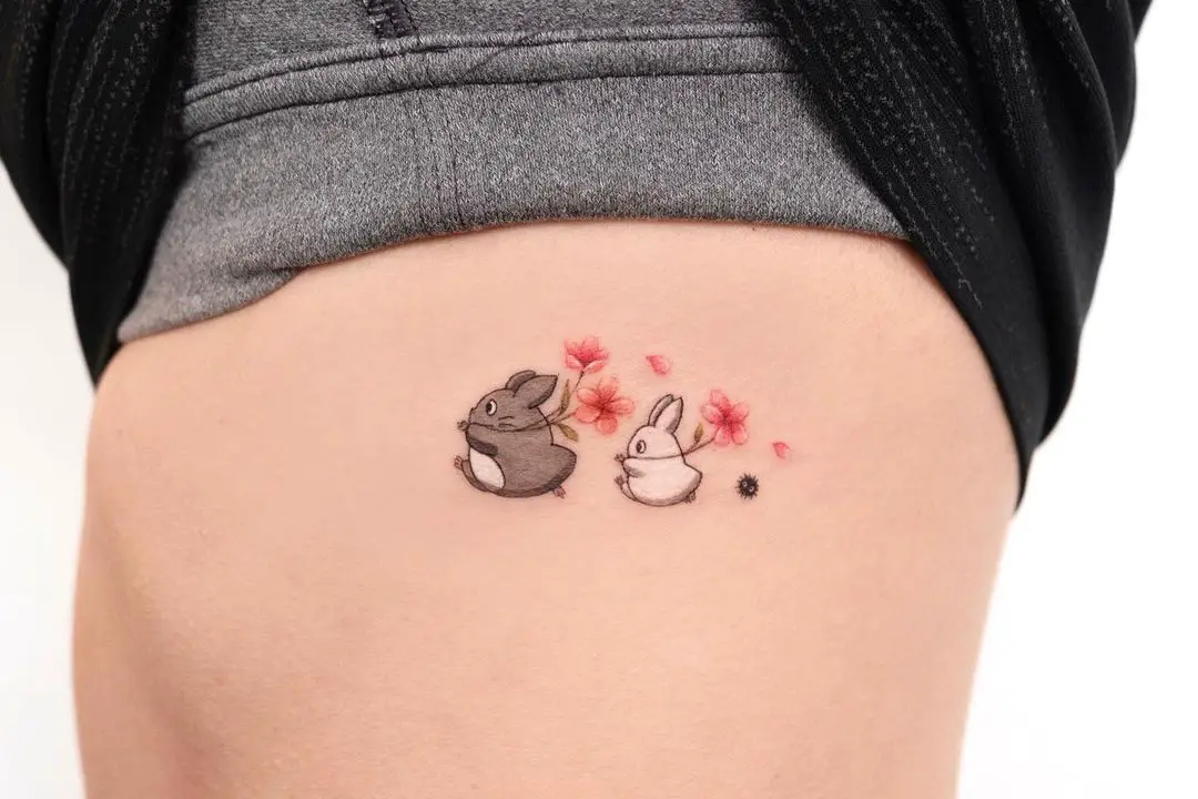 small cherry blossom tattoos by coy.tattoo