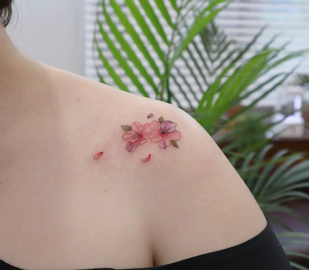 small cherry tattoos by siren ink