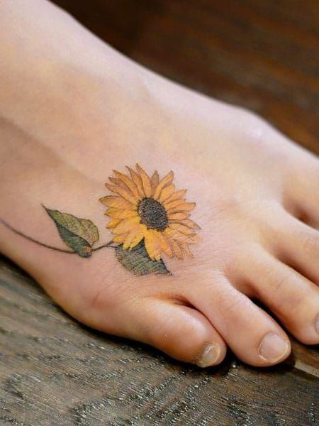 sunflower feet designs