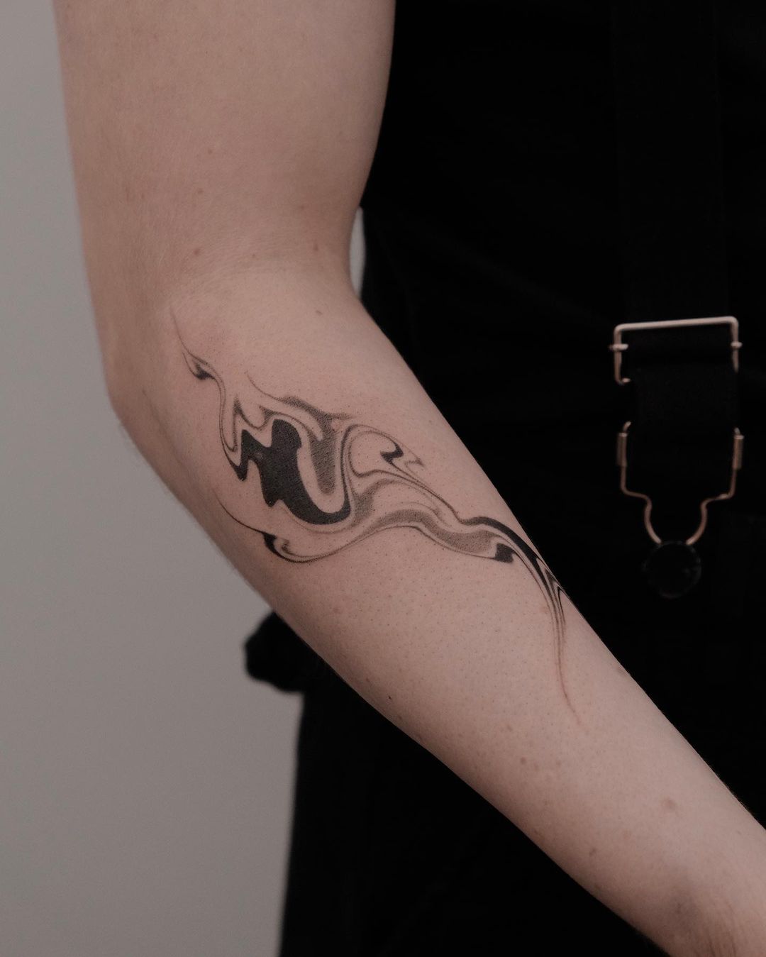 Cubism and surreal tattoo. Bold lines and vibrant co...
