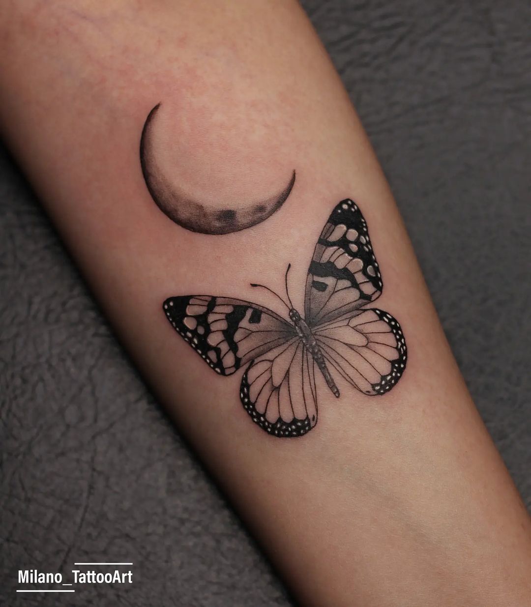 REalistic butterfly tattoos by milano tattooart