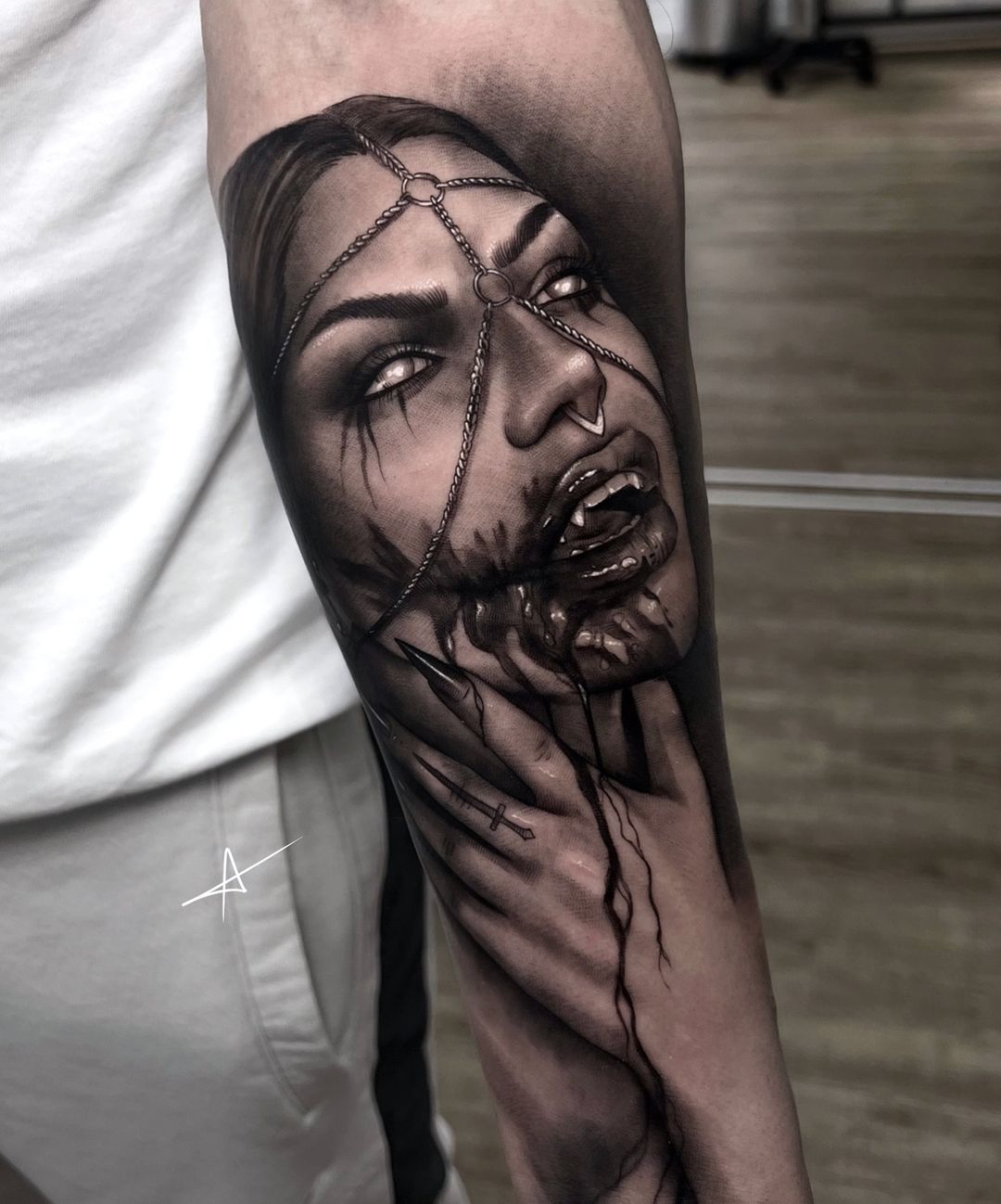 Realistic tattoo on forearm by anitafer tattoo