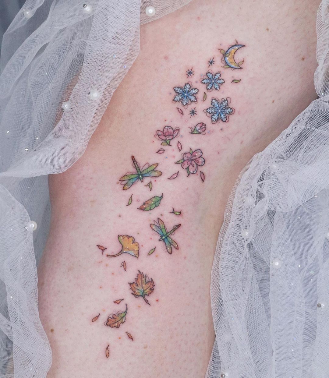 Seasonal tattoos for women by its yellowoon