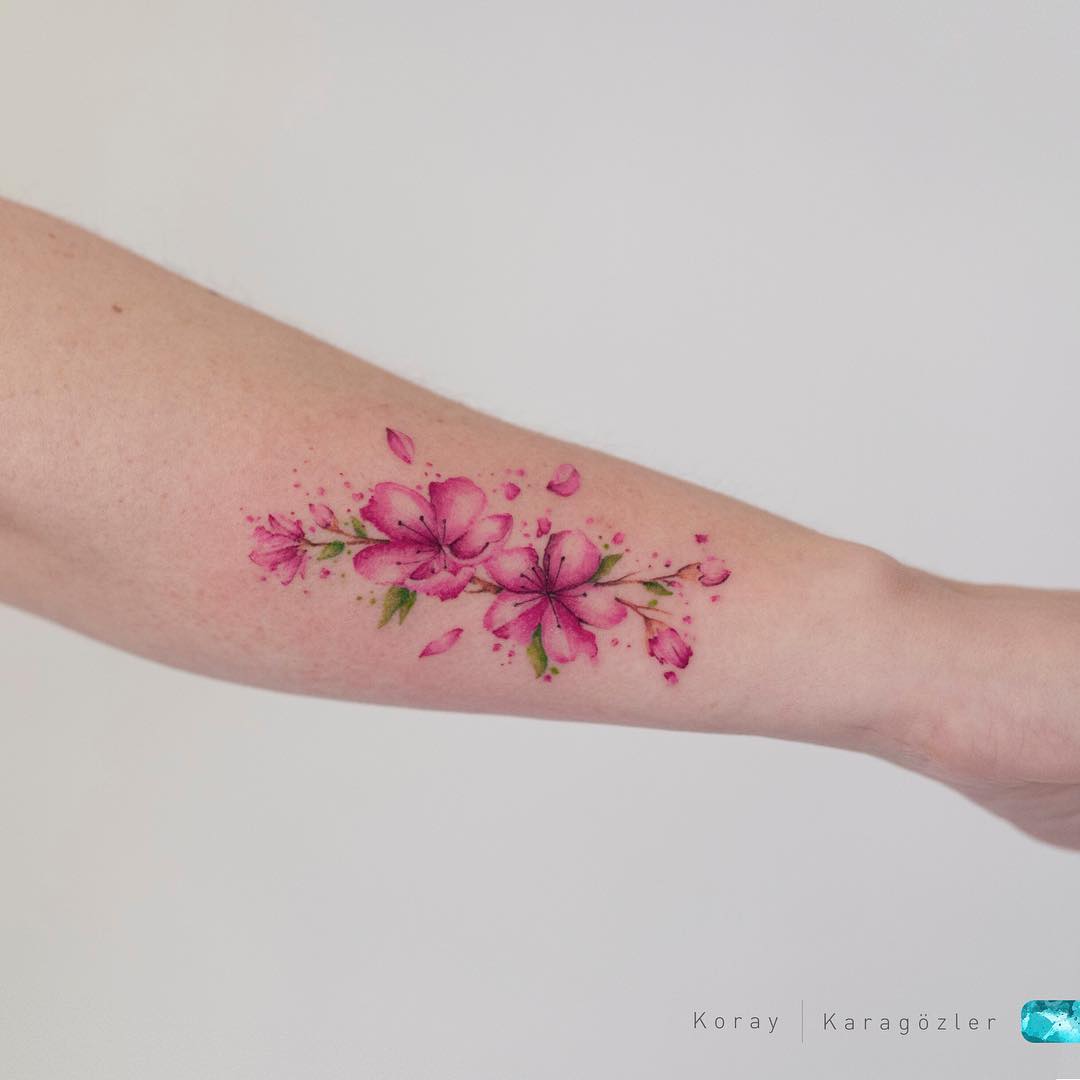 Spring tattoo for women by koray karagozler