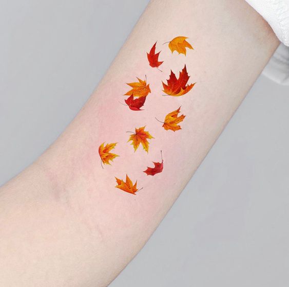 Vibrant autumn tattoo 1