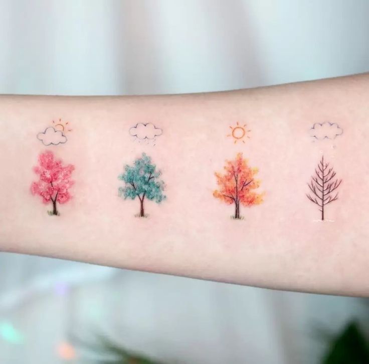cute seasonal tattoo design
