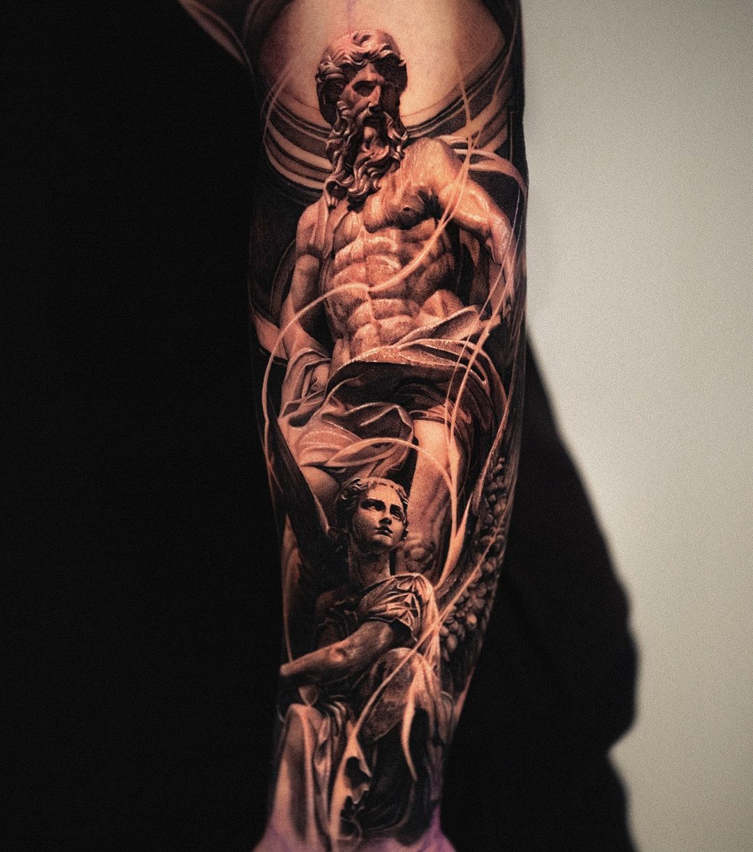 forearm realistic tattoo by loza bng