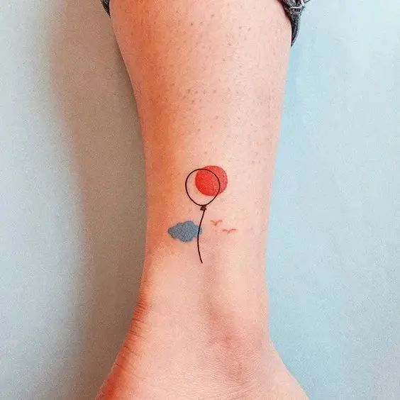 red balloon tattoos