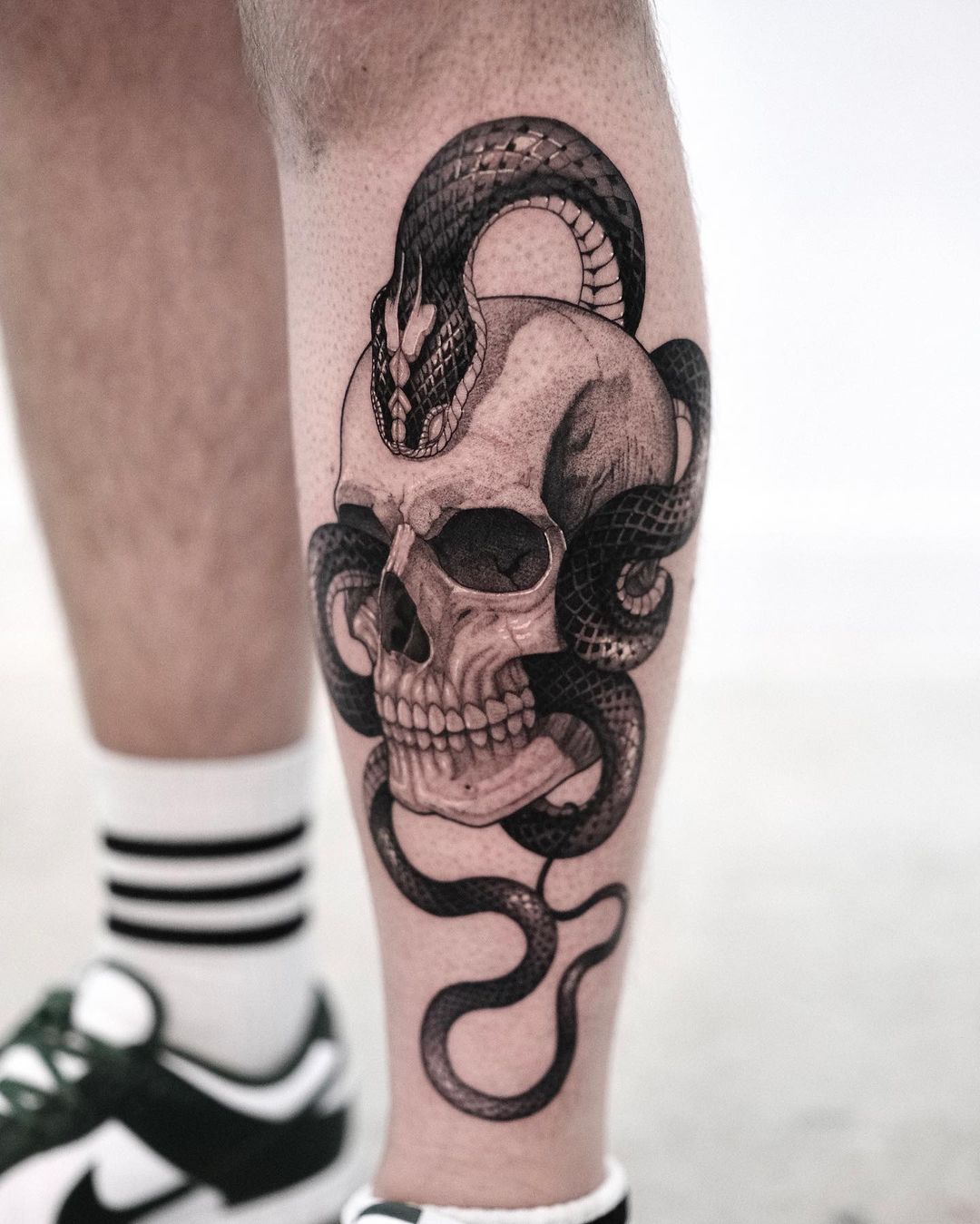 snake and skull tattoos by delicz.ttt