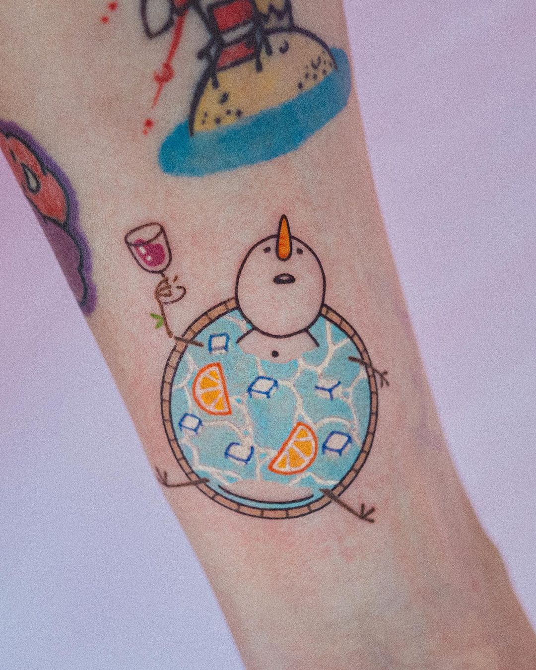 snowman tattoo ideas by bongkee