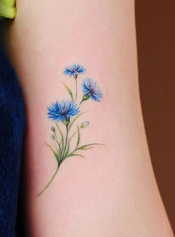 winter flower tattoos