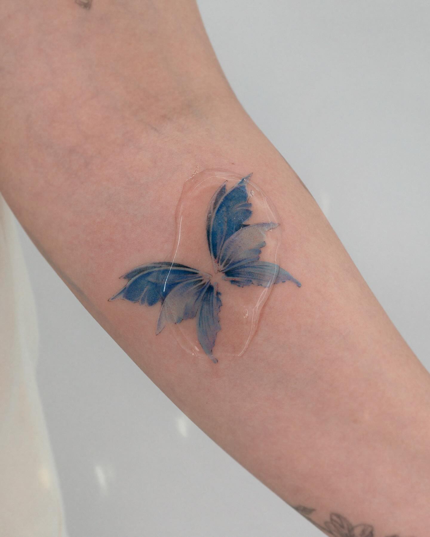 3D butterfly tattoo by hezetattoo