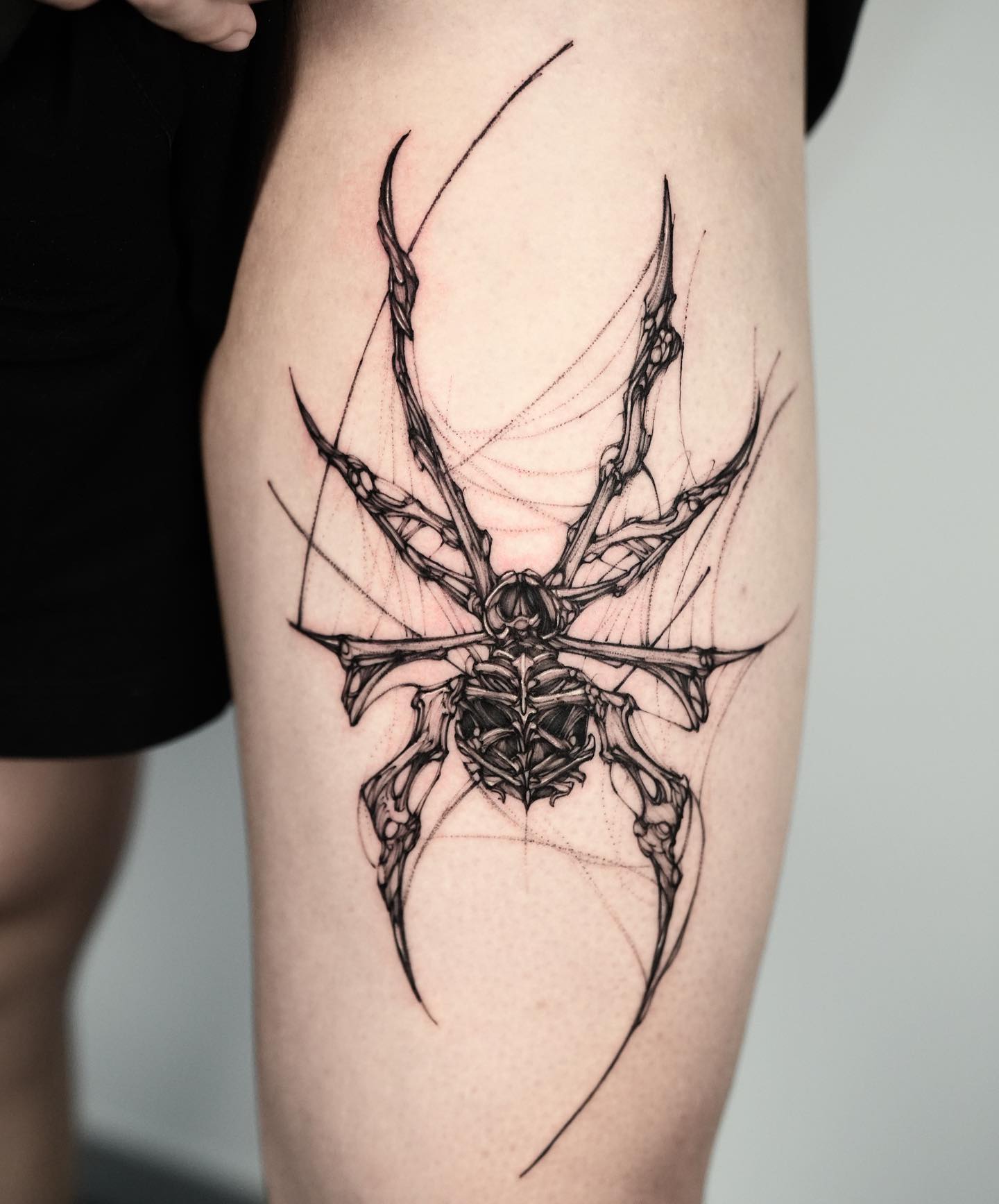 Amazing spider tattoo by timor tt