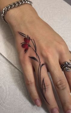 Floral abstract tattoo ideas