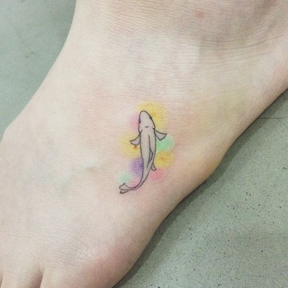 Minimal foot tattoos