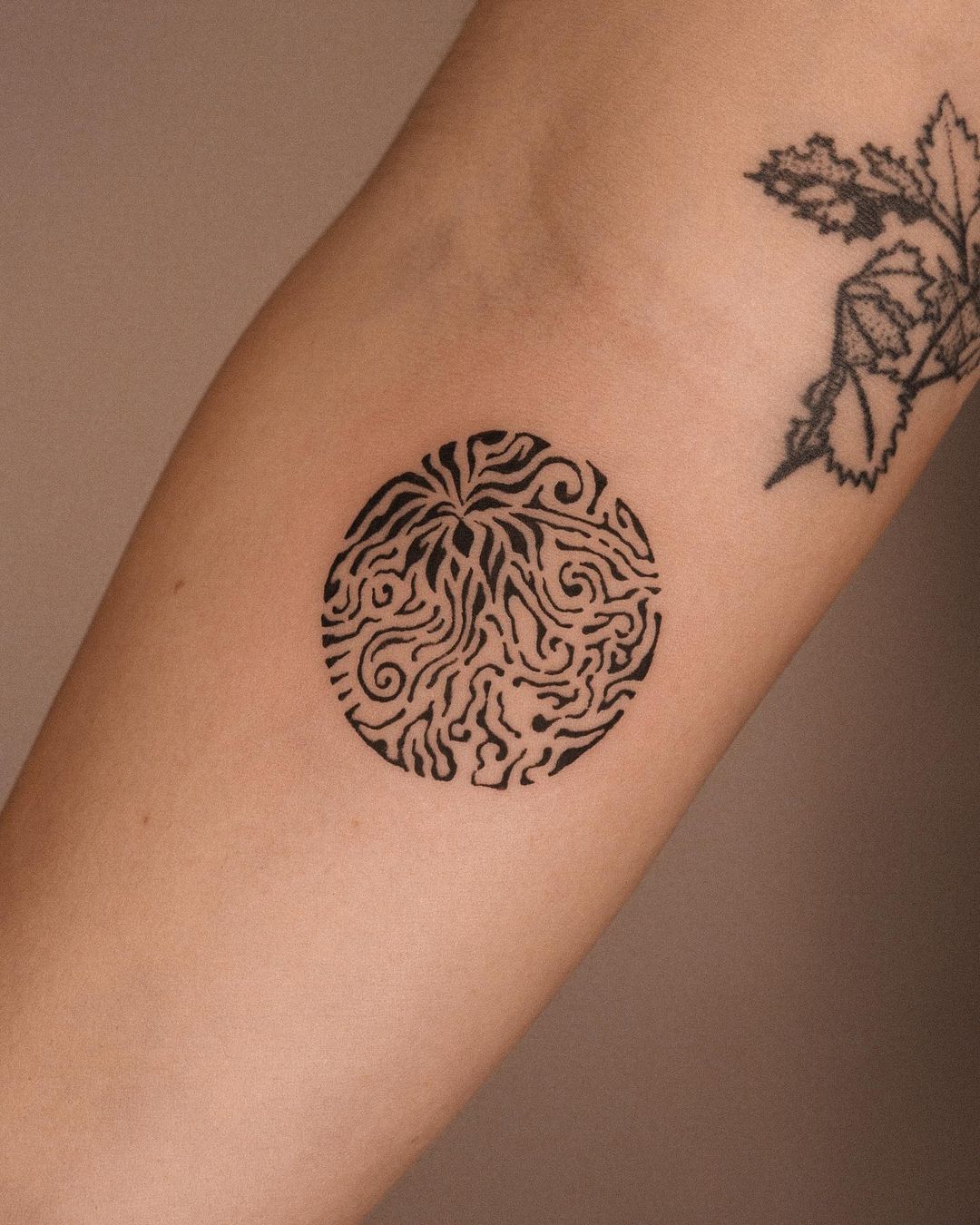 Small tattoo on forearm by tq.tat