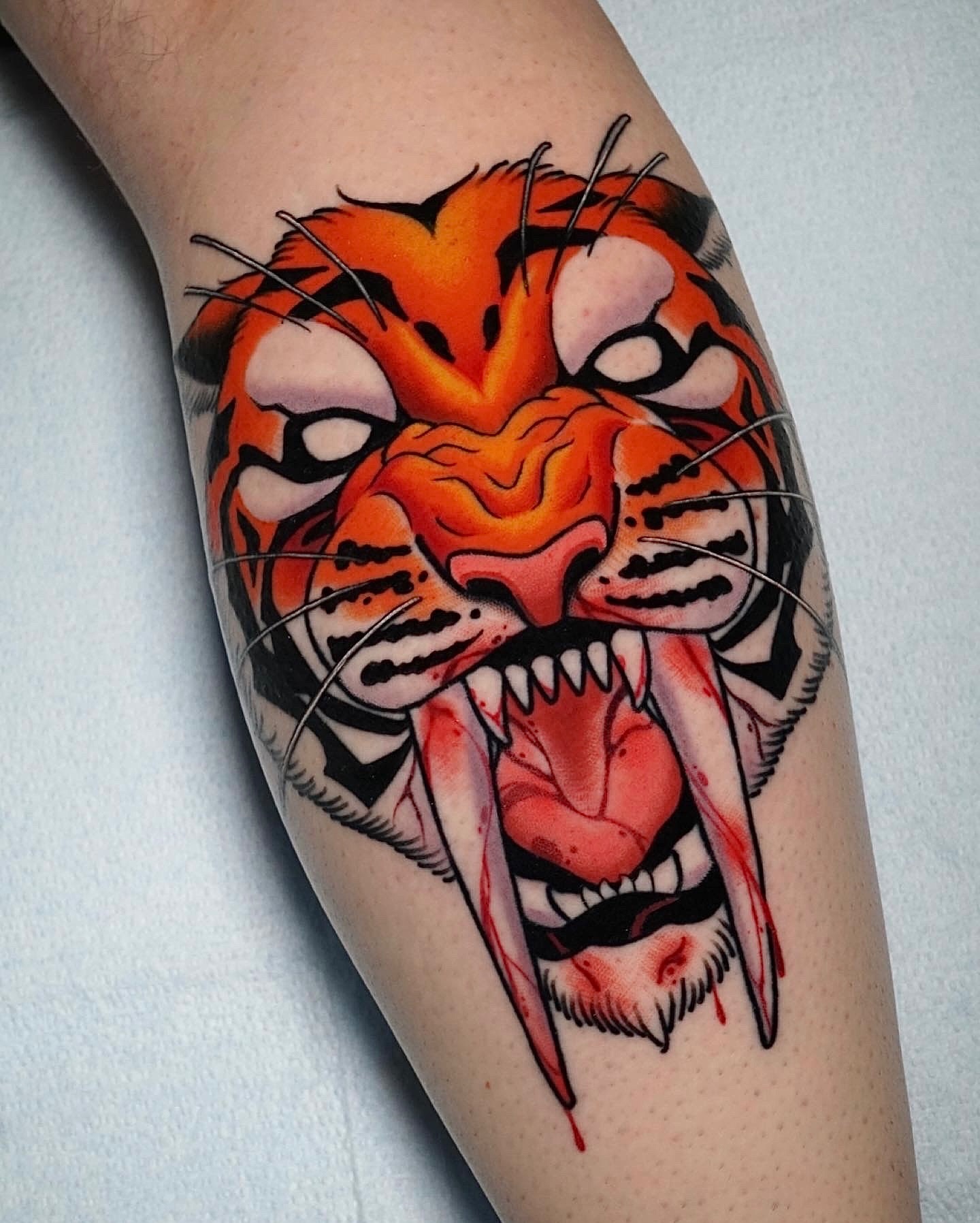 Tiger for women design by doom tattoo