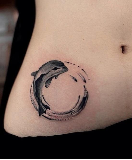 abstract dolphin tattoo ideas
