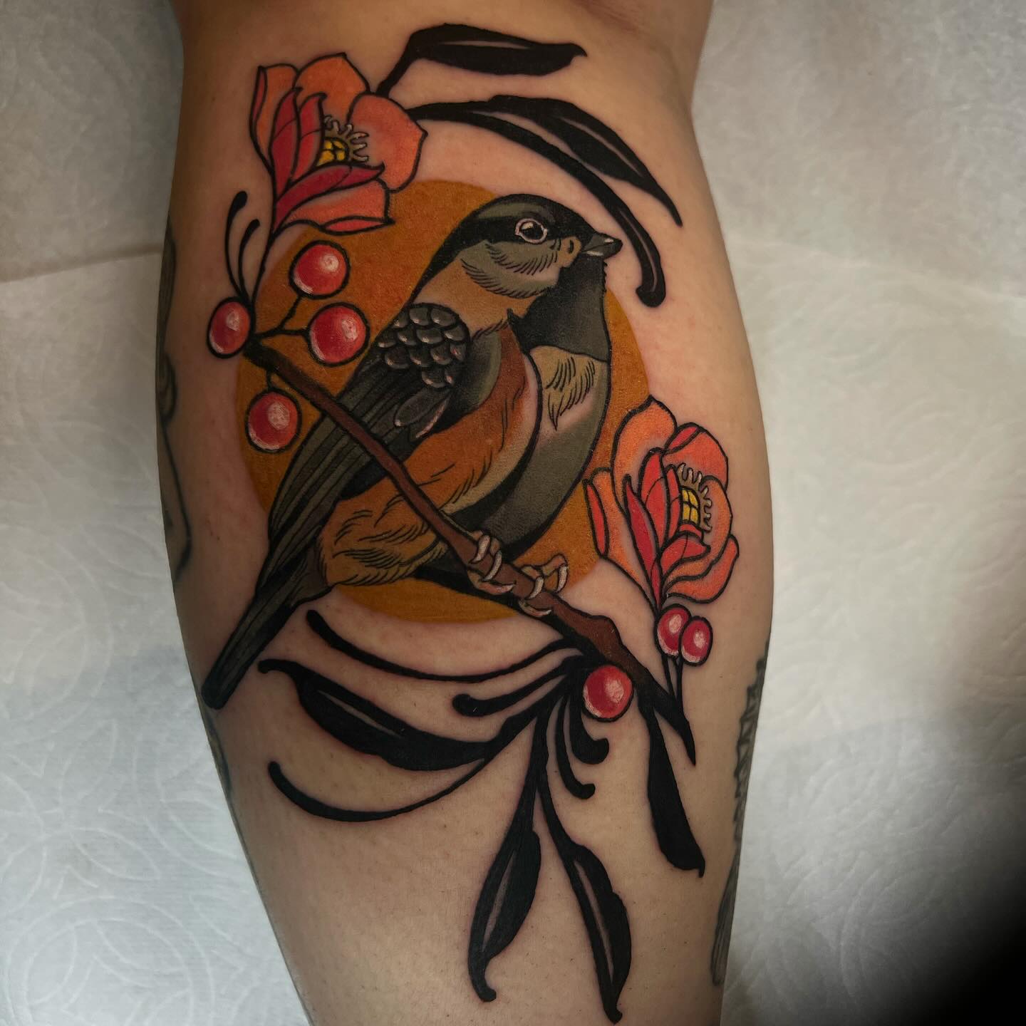 bird tattoo design by rennietattoo