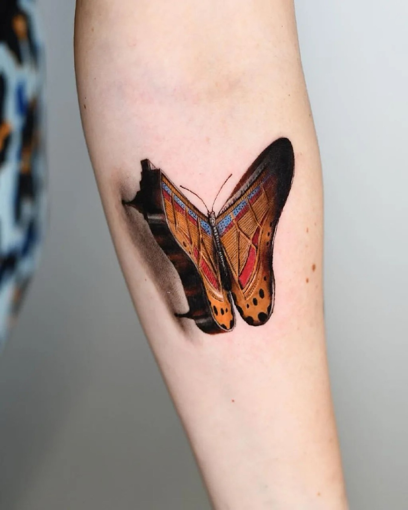 butterfly tattoos by inker land