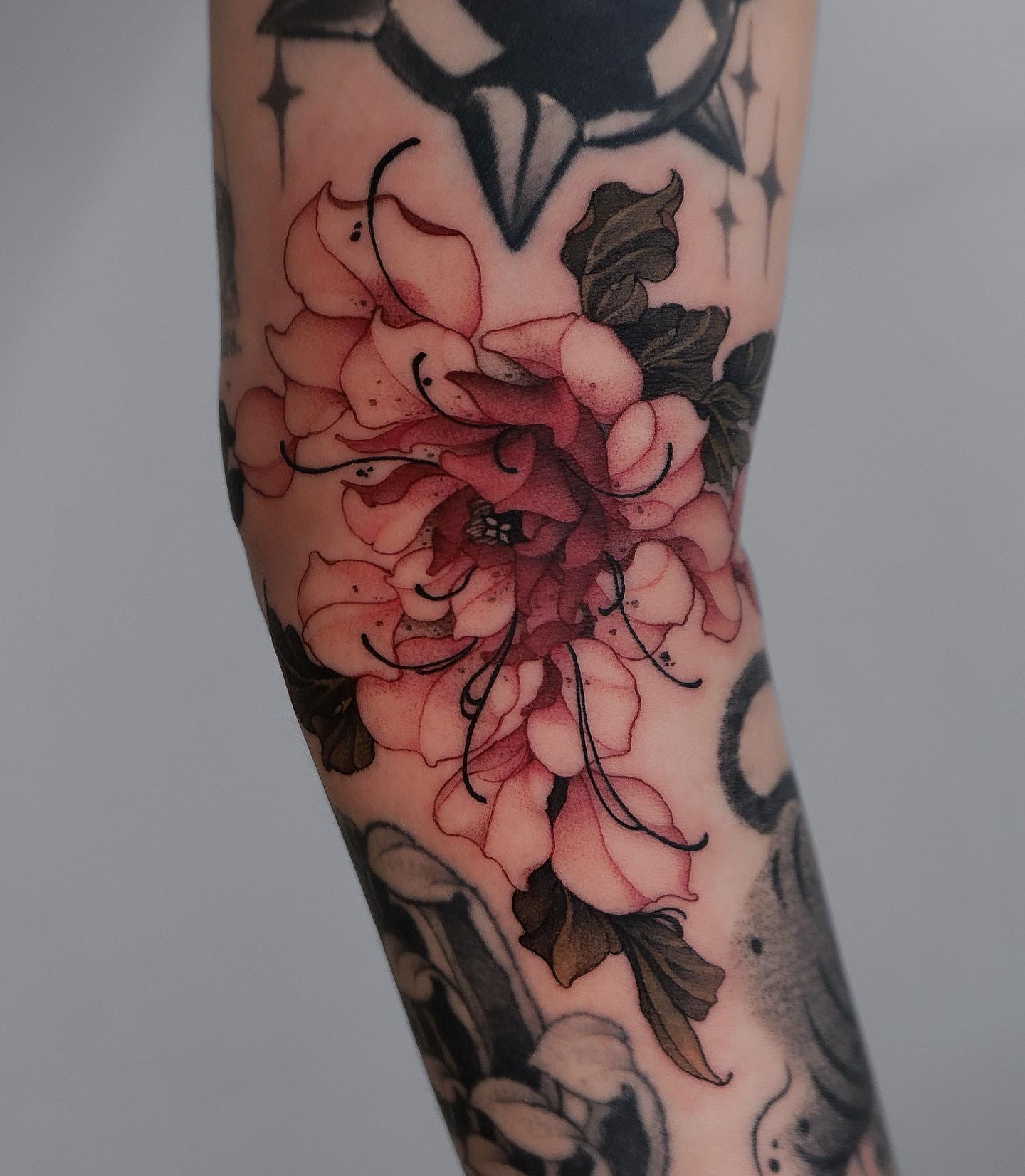 flower tattoo design by onyo flowertattoo