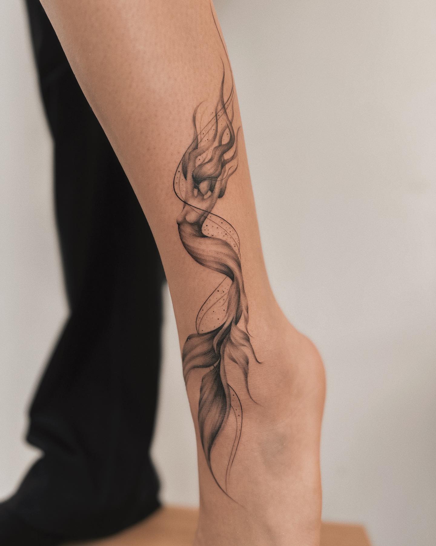 mermaid tattoo by reyhanbeyenirsoy