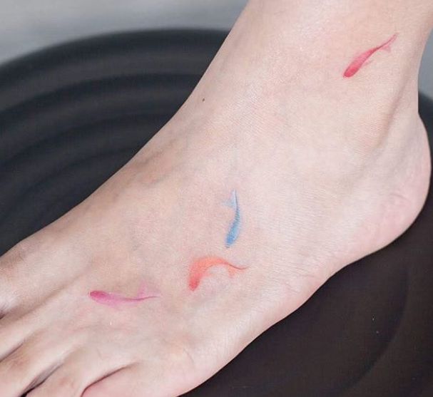 minimal feet tattoo ideas
