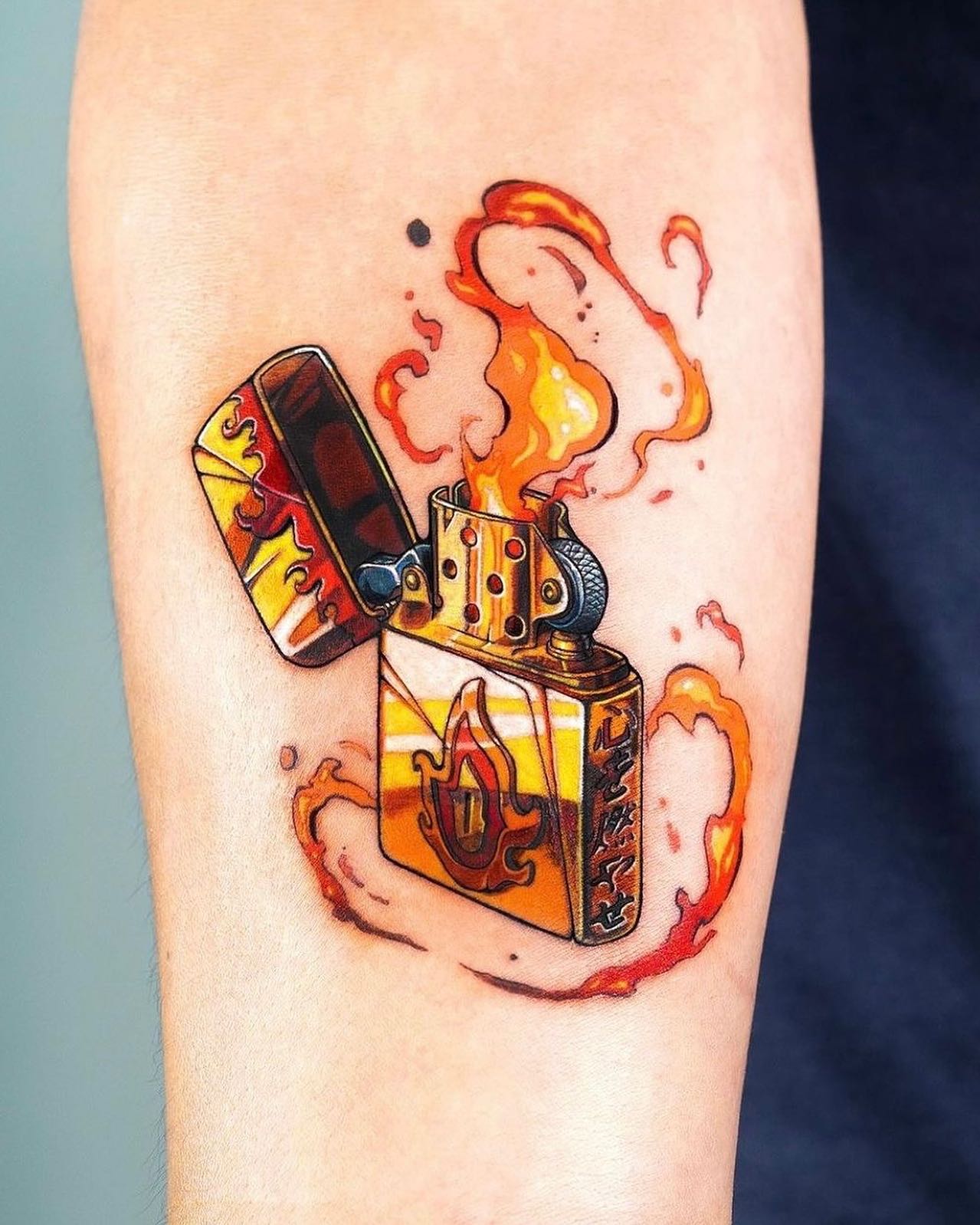 neo traditional tattoo on forearm by neotradttts